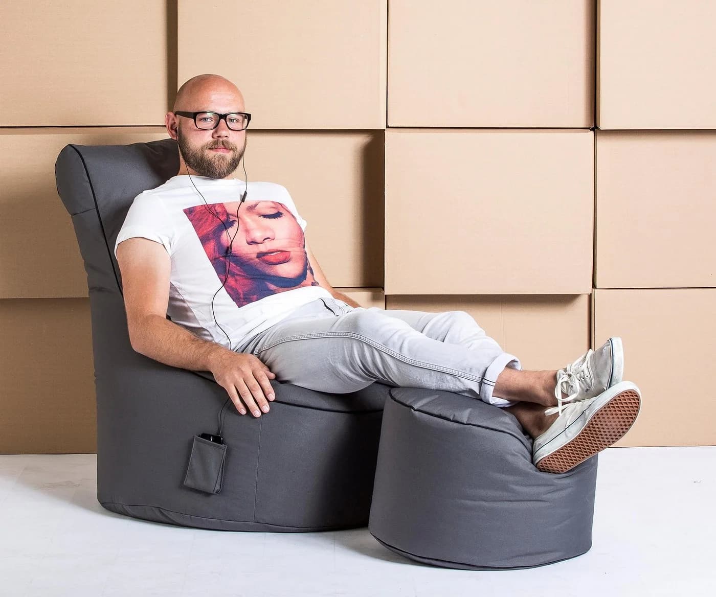 Sitting Point Sitzsack Swing SCUBA Anthrazit Multifunktional
