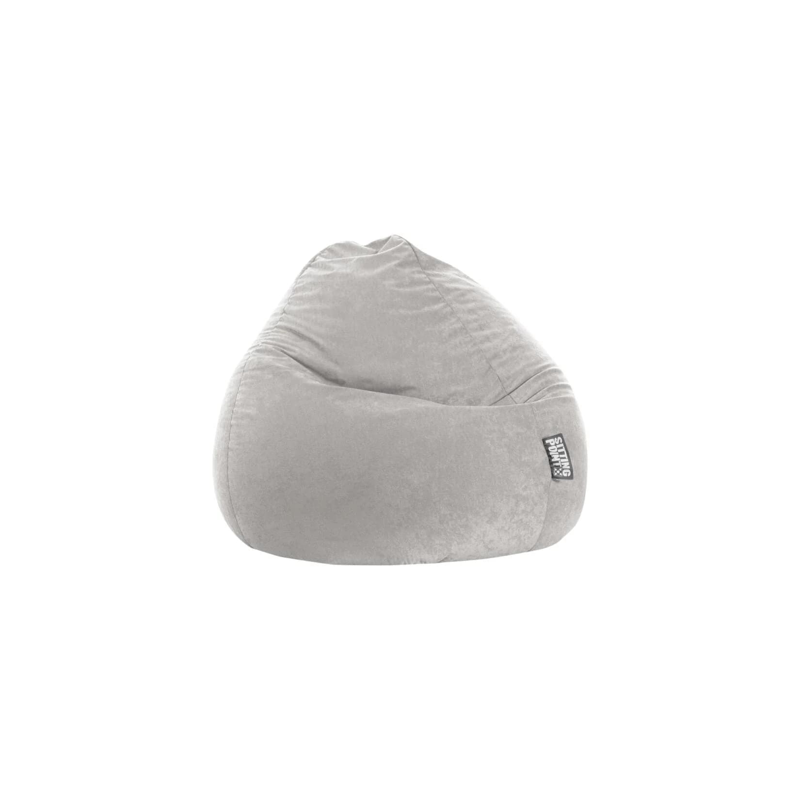 Sitting Point Sitzsack Easy XXL grau - Tropfenform EPS-Perlen