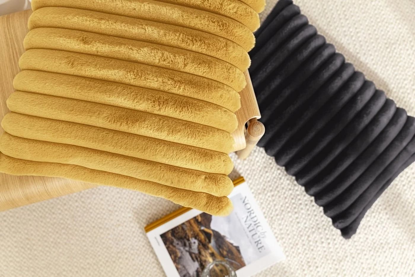 Magma Heimtex Kissenhülle RAYA Anthrazit Polyester Samtoptik