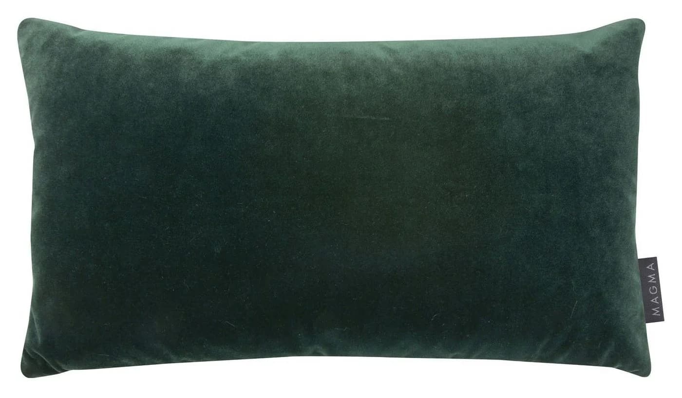 Magma Heimtex Kissenhülle RAYA Grün Polyester Samtoptik