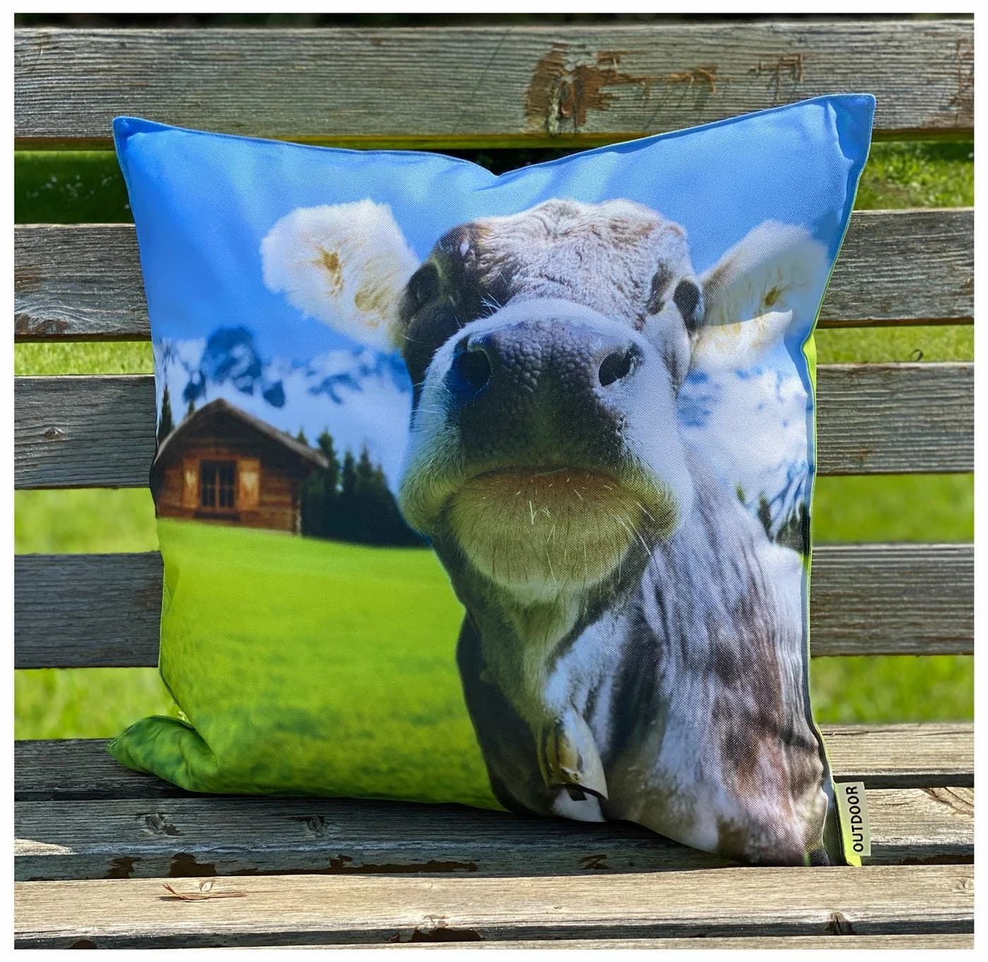 heimtexland Outdoorkissen 45x45 cm Bunt mit Füllung