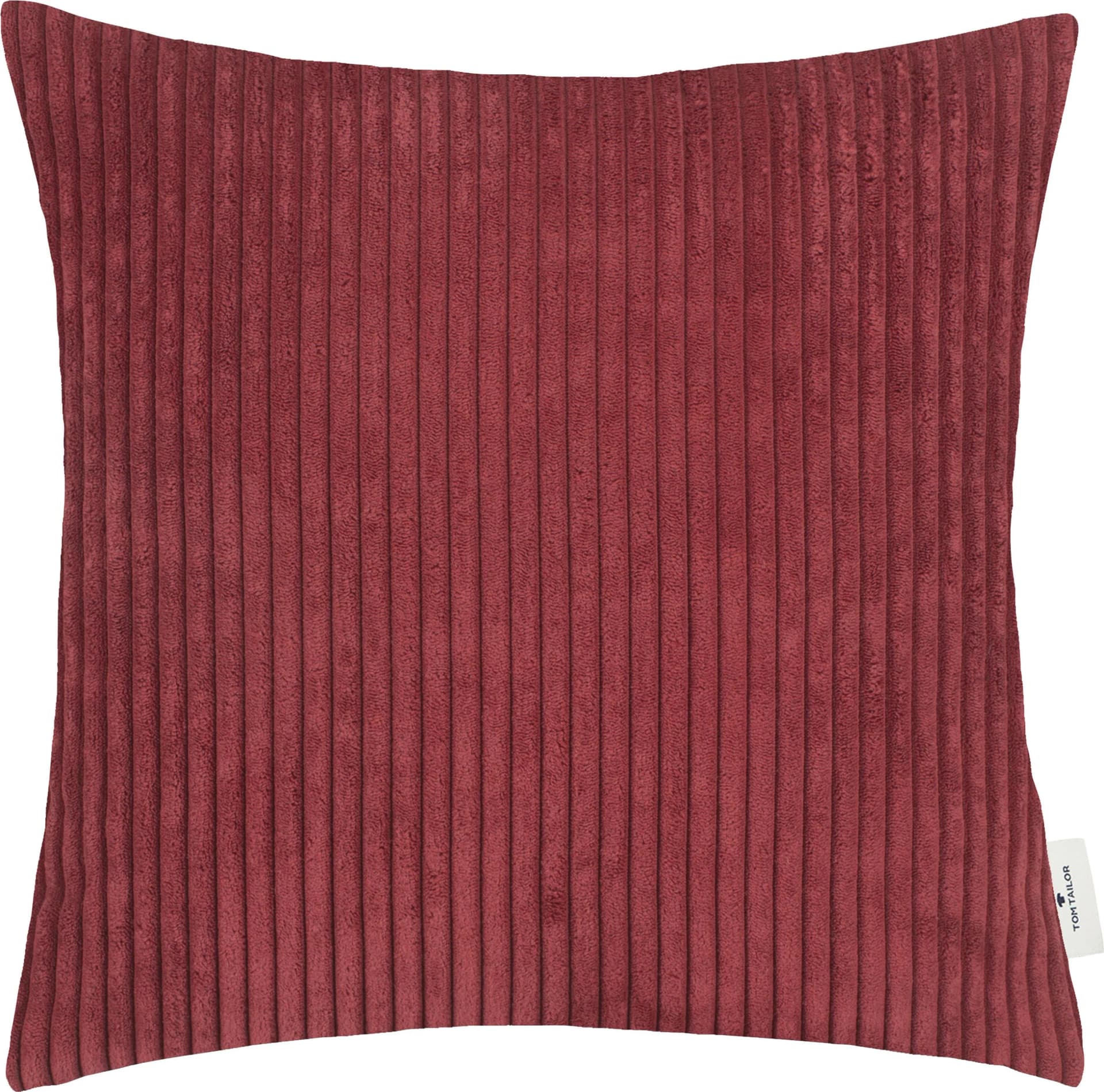 TOM TAILOR HOME Dekokissen Big Corduroy Rot 45x45cm