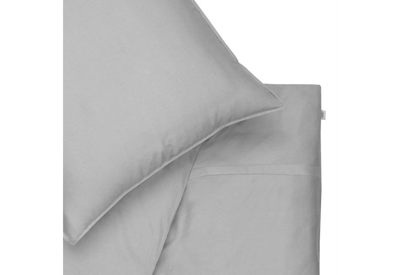 SCHÖNER WOHNEN Kissenbezüge Pure Grau Satin 40x80cm 2-tlg