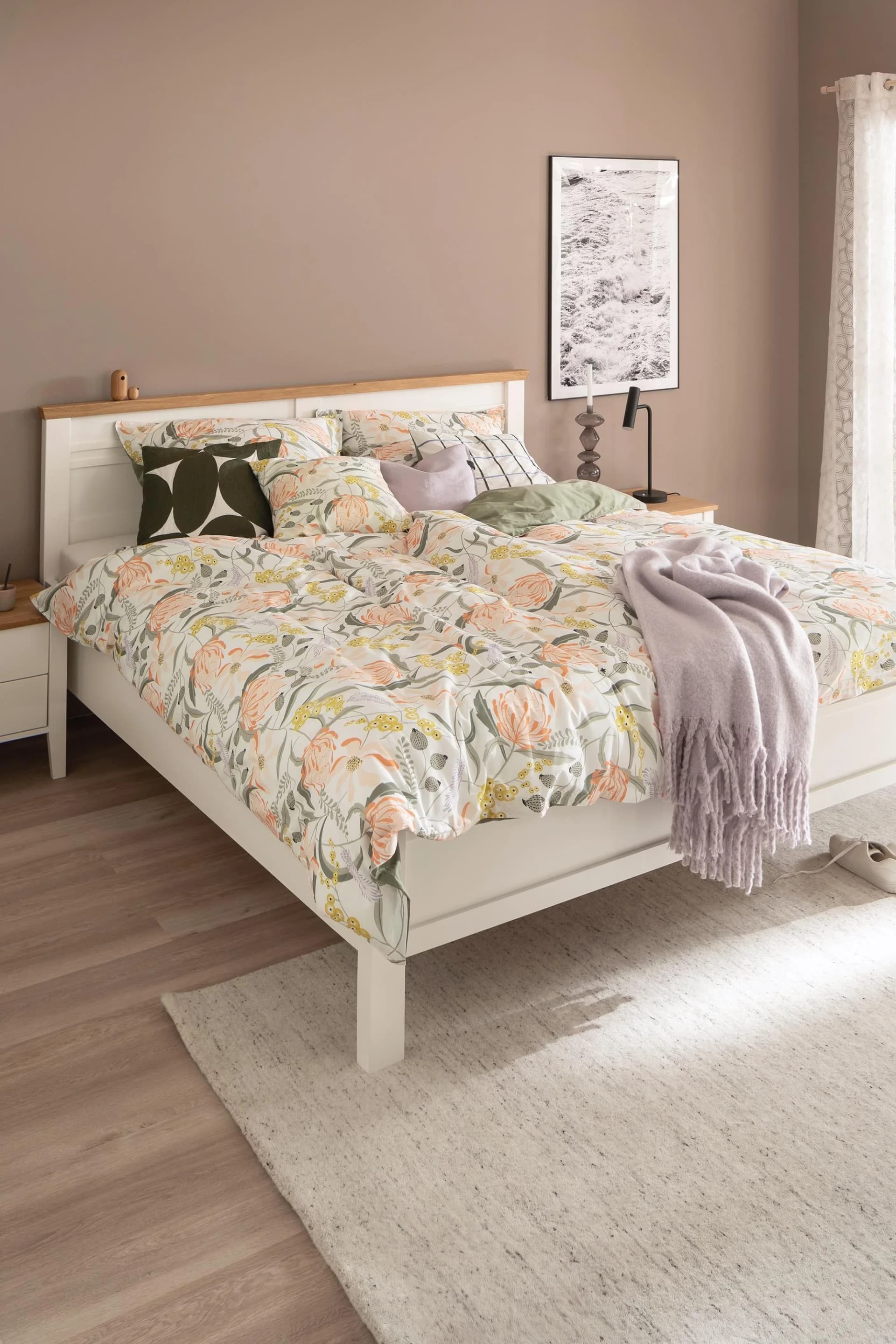 Schöner Wohnen Wendebettwäsche Playful Grün Floral Renforcé