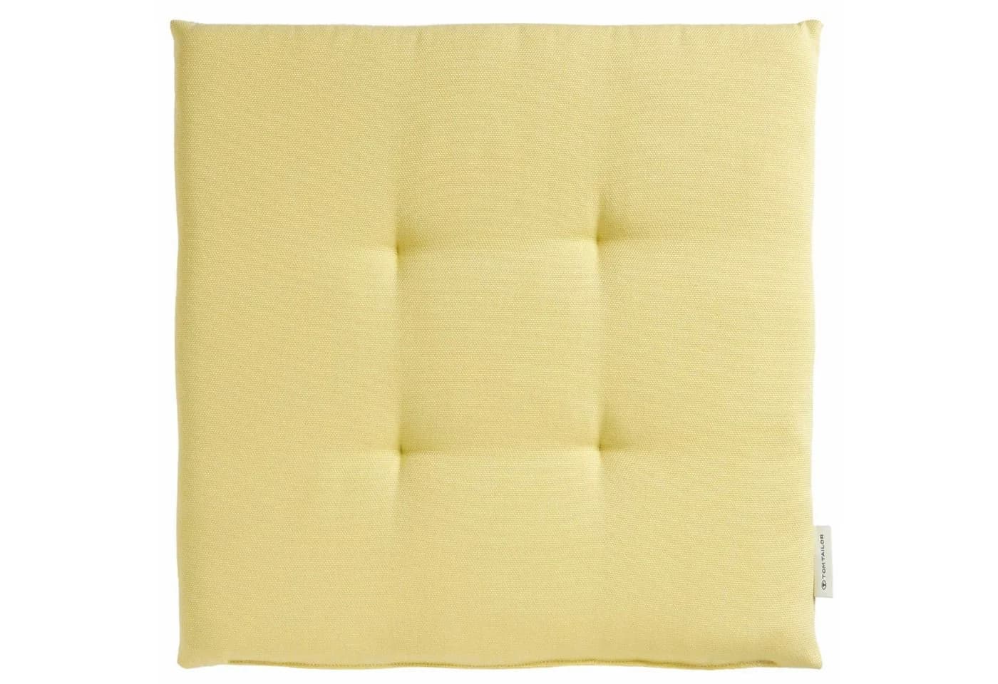 Tom Tailor Stuhlkissen DOVE CHAIRPAD Outdoor Sitzkissen Gelb