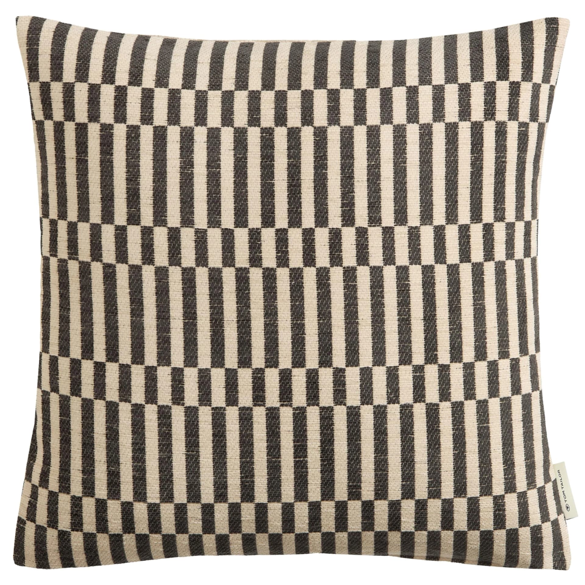 TOM TAILOR HOME Dekokissen Sticks Grau 45x45 cm Polyester