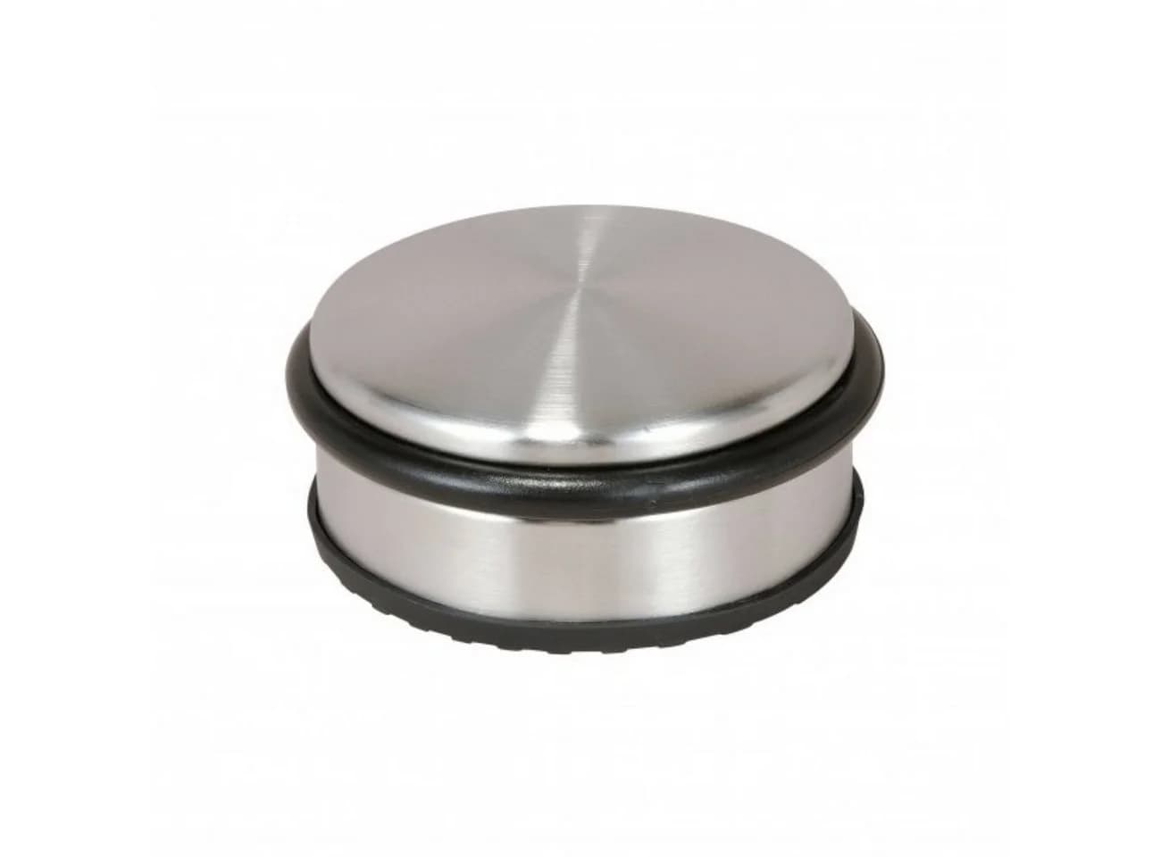 axentia Türstopper Edelstahl Schwarz Silber Antirutsch