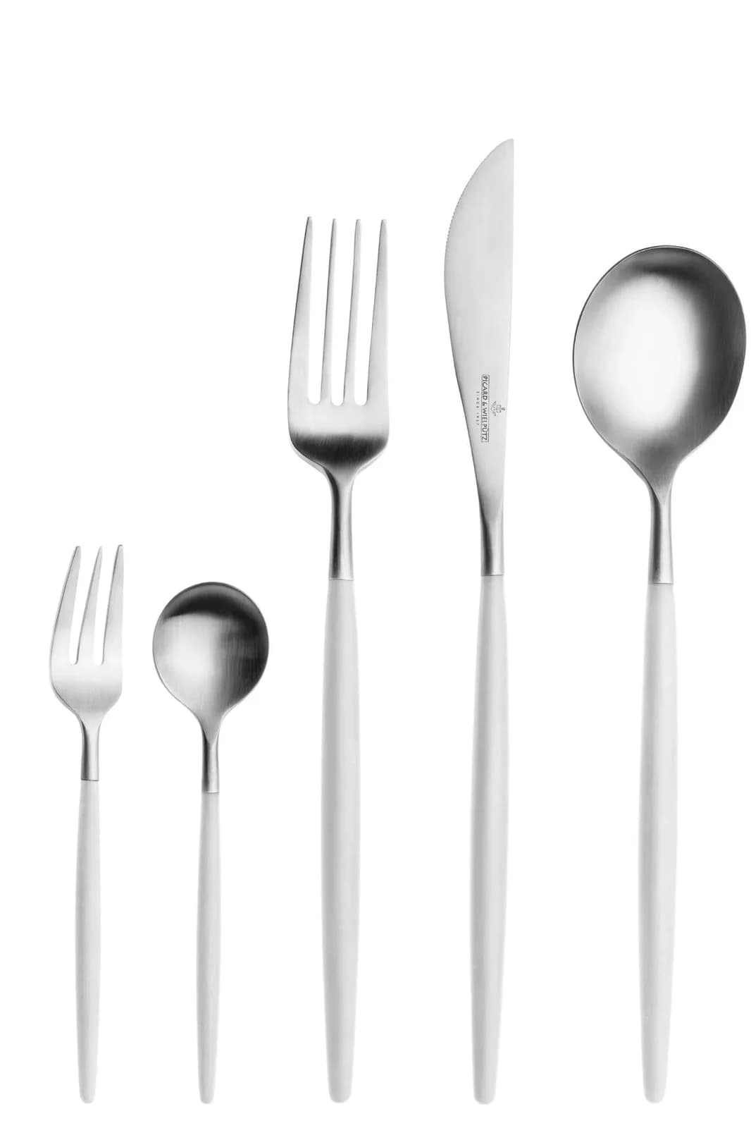 Besteck-Set Franzi 30-tlg. Silberfarben Weiß Chromnickelstahl 18/10