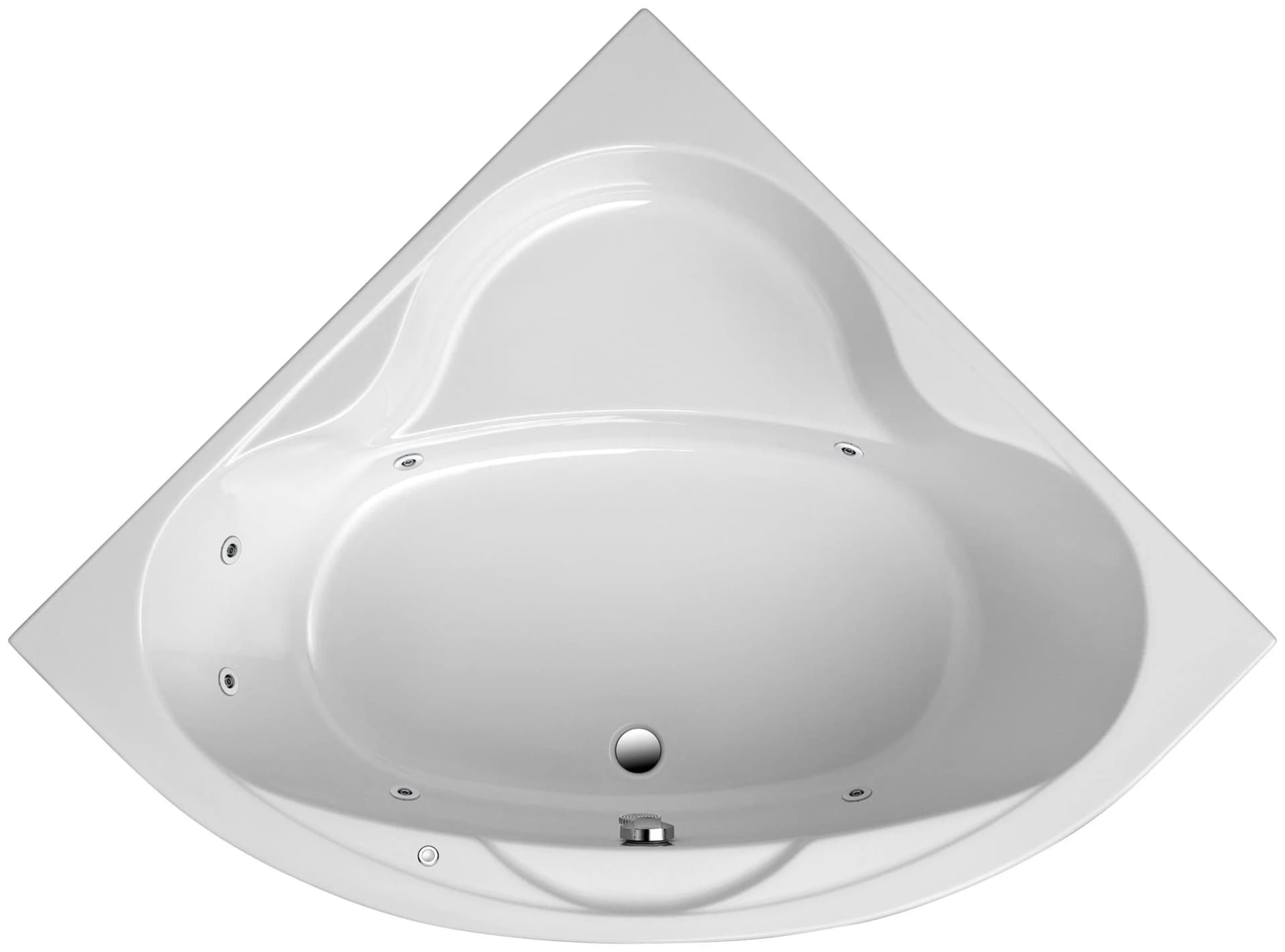 OTTOFOND Sara Whirlpool-Badewanne Weiß Sanitäracryl