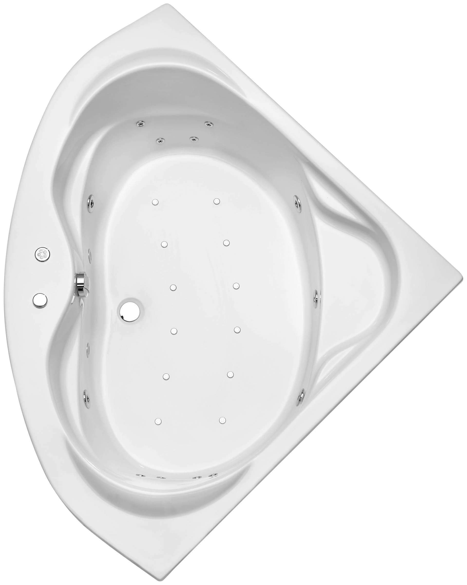 Whirlpool-Badewanne OTTOFOND "Madras" Weiß Sanitäracryl