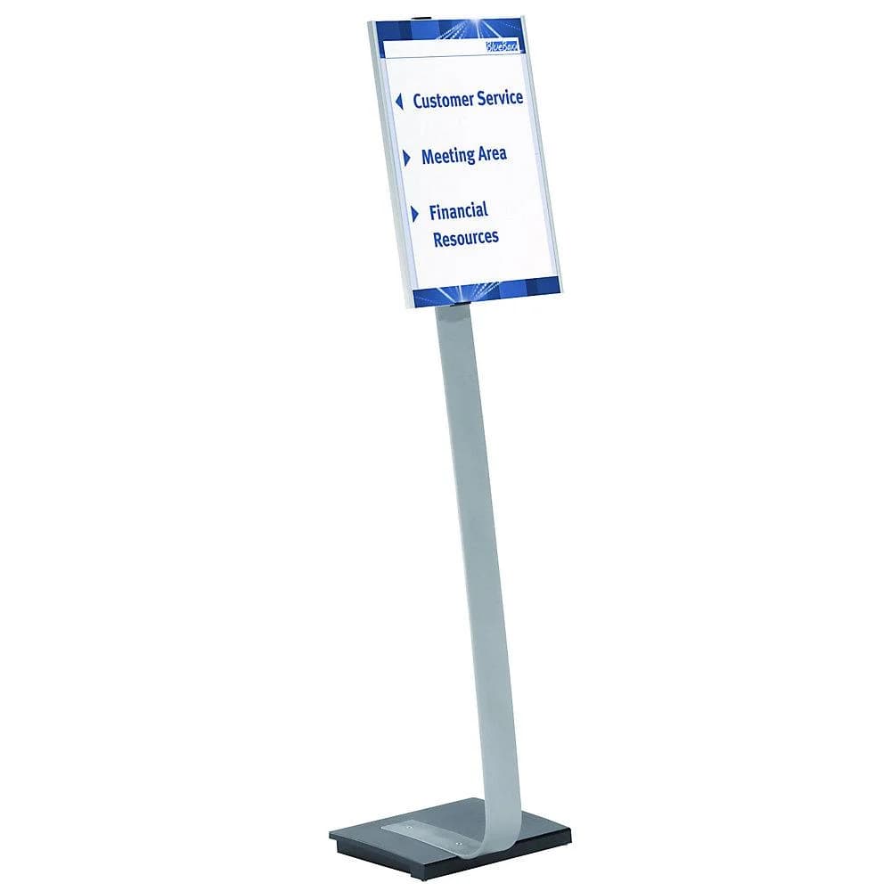 Durable Bodenaufsteller mit Infotafel Aluminium DIN A3