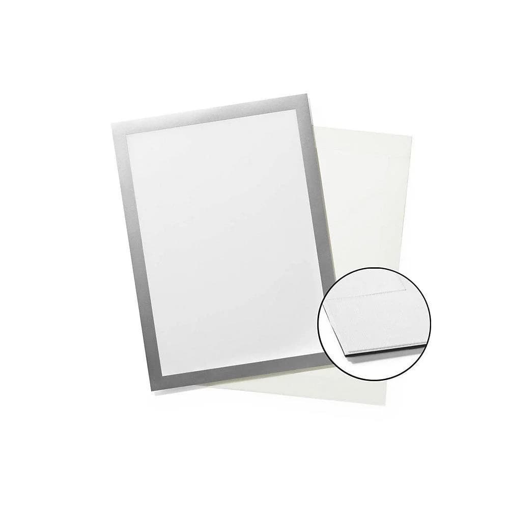 Durable DURAFRAME GRIP A4 Folienrahmen mit Klettstreifen Silber