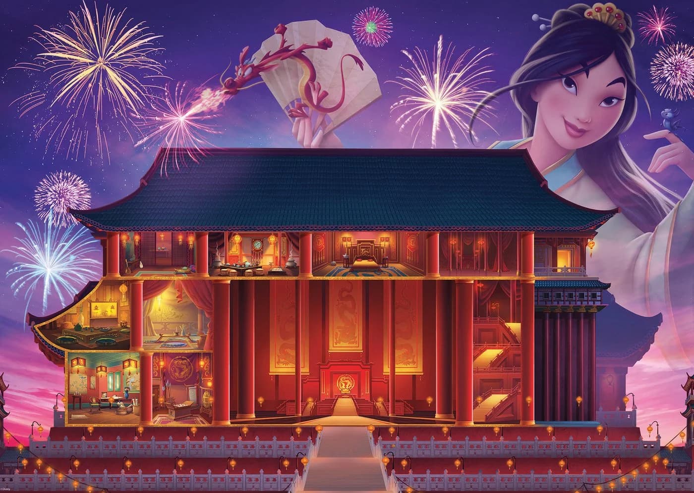 Ravensburger Puzzle Castle Collection Disney Princess Mulan 1000 Teile