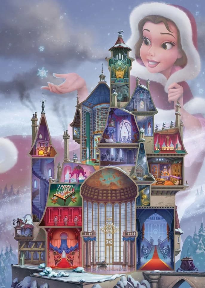 Ravensburger Puzzle Castle Collection Disney Princess Belle 1000 Teile