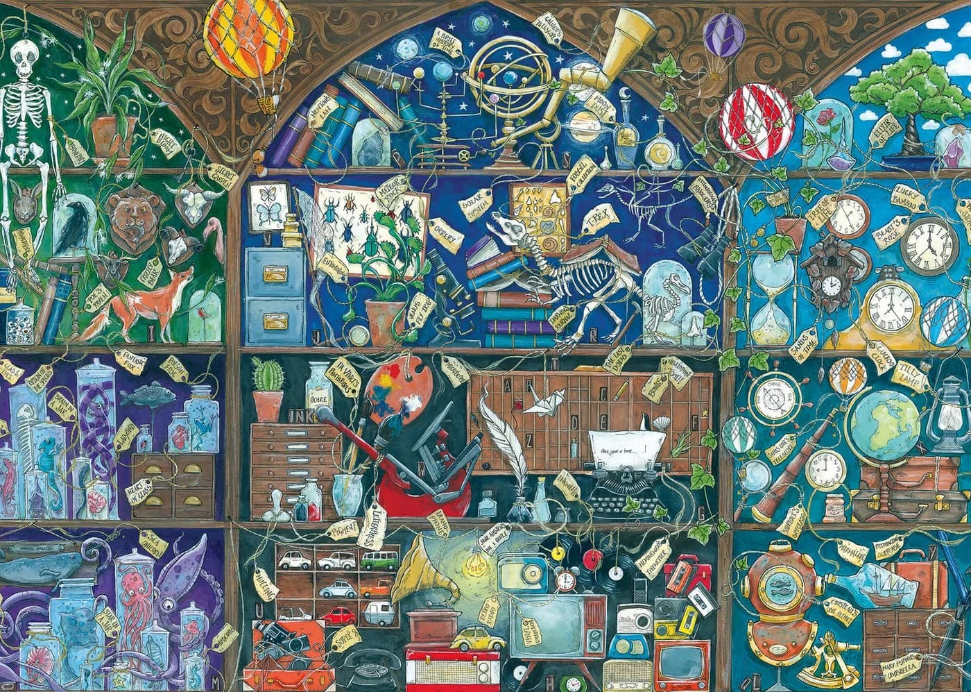 Ravensburger Puzzle Das Kuriositätenkabinett 1000 Teile Bunt Made in Germany