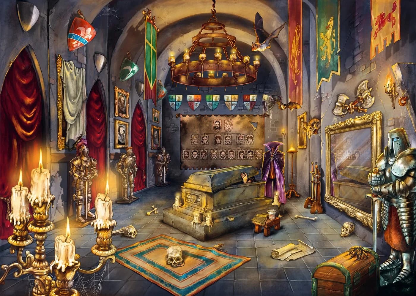 Ravensburger Puzzle Das Schloss des Vampirs 1000 Teile Bunt
