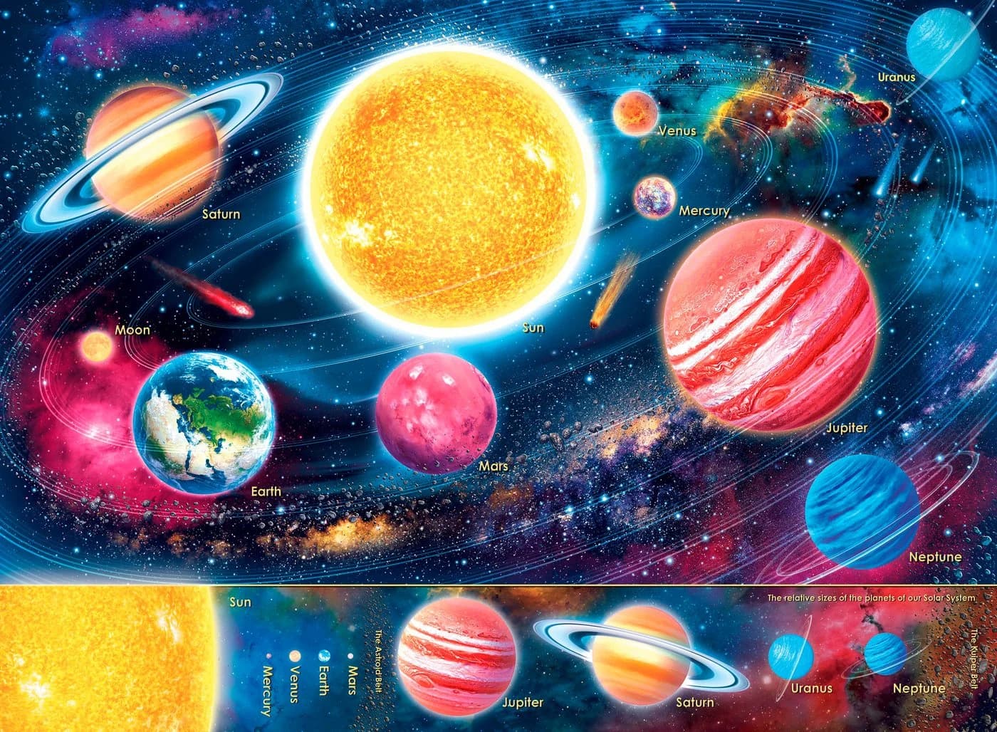 Ravensburger Puzzle Unser Sonnensystem 300 Teile Bunt