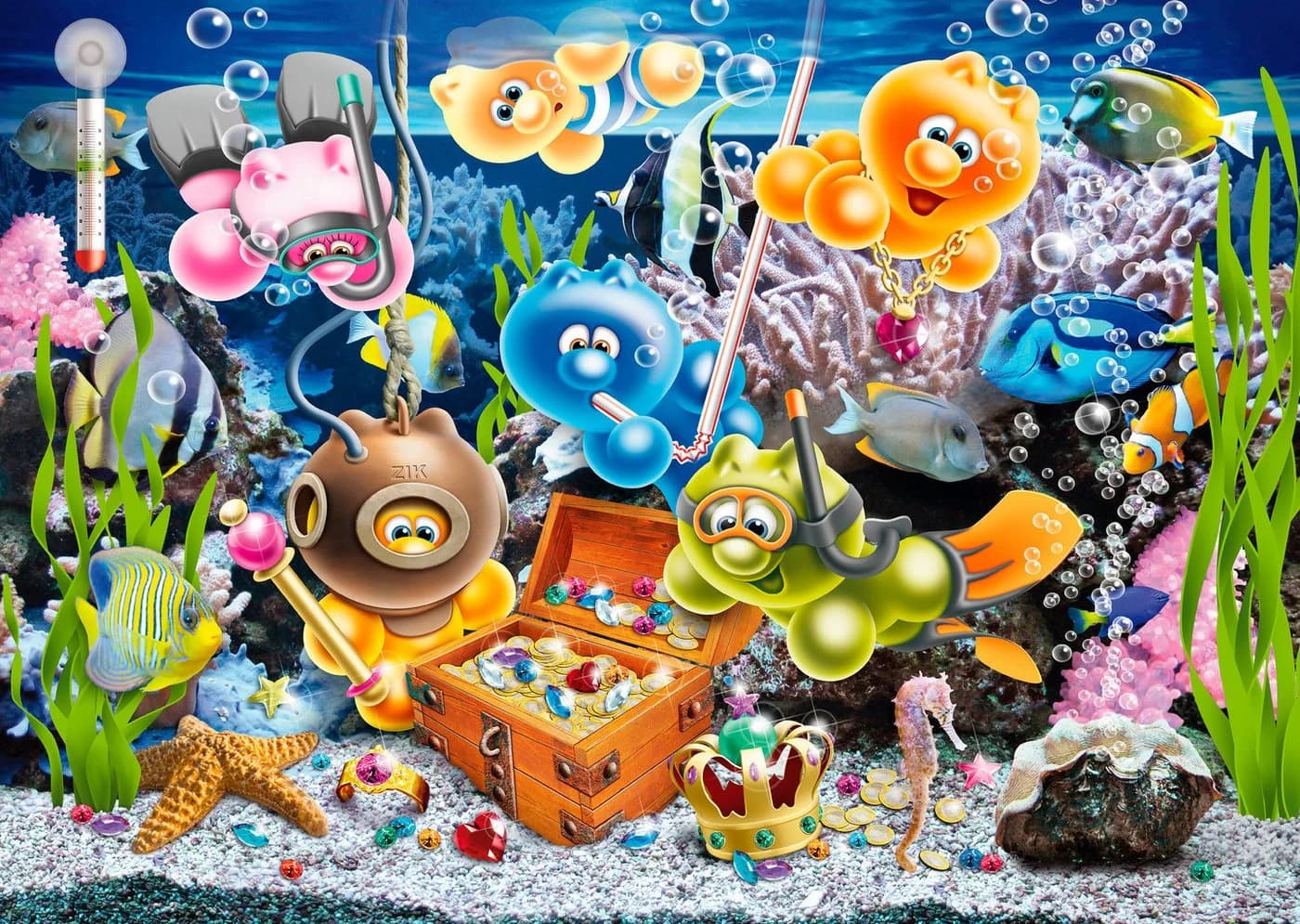 Ravensburger Puzzle 1000 Teile Gelini im Unterwasserspaß