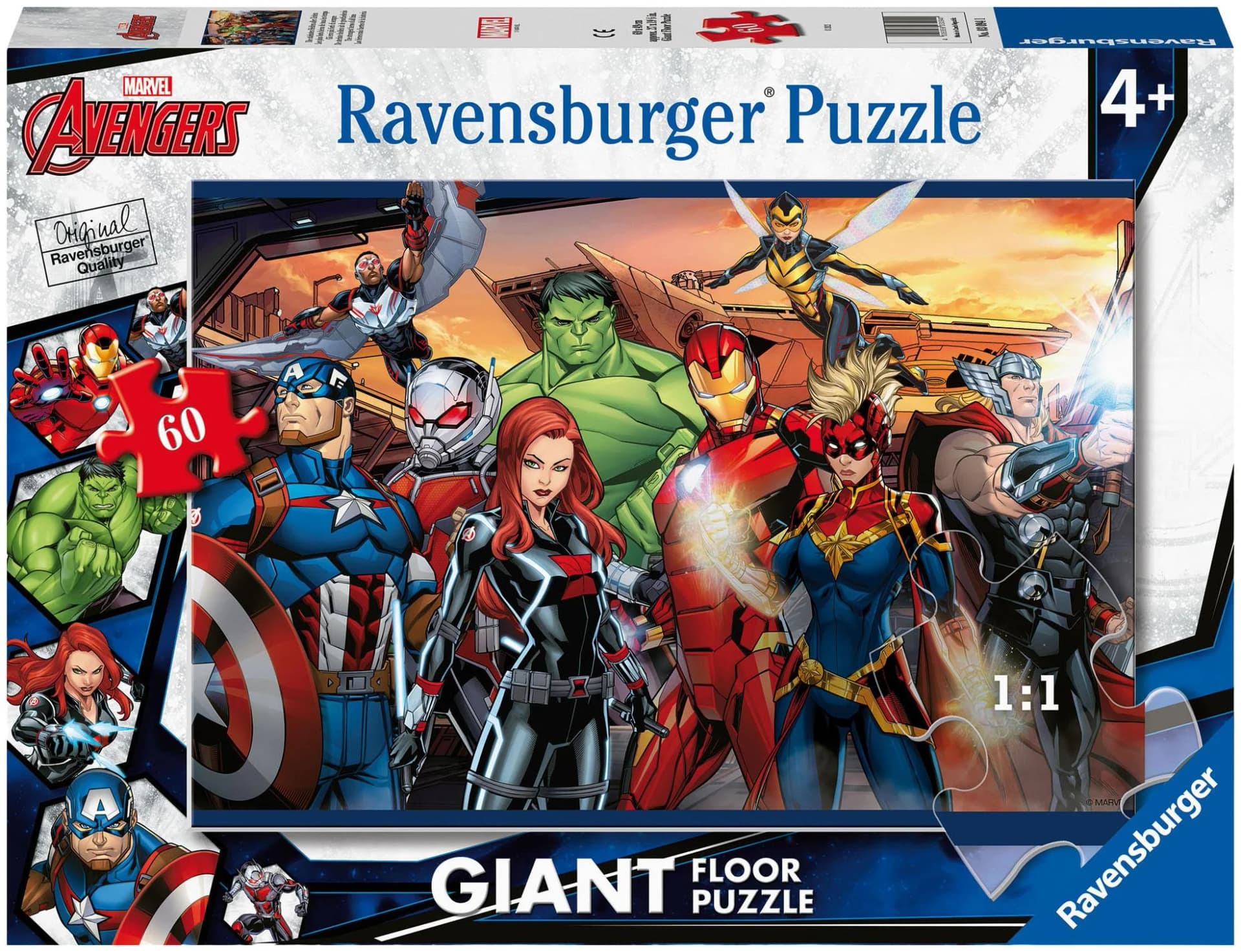 Ravensburger Puzzle Avengers Giant Floor 60 Teile Bunt