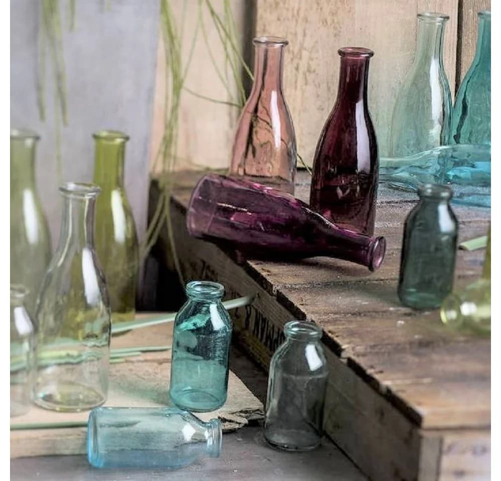 Sandra Rich Glasvase Bottle Klein 3 Flaschen