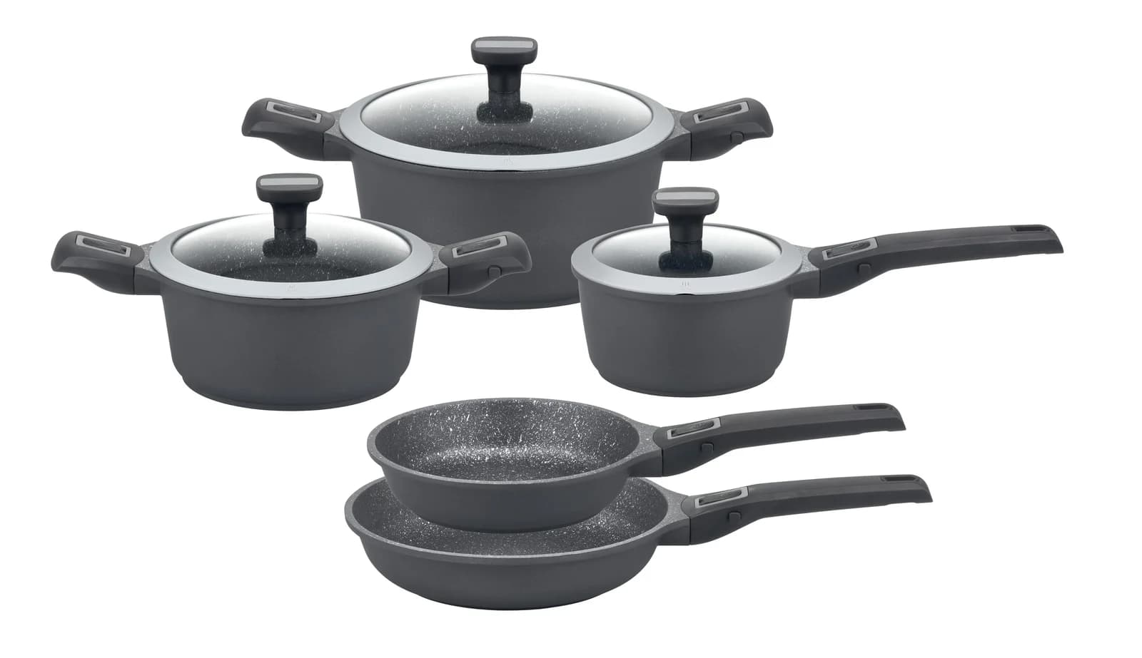 GSW Topf-Set "Easy Click" Schwarz Induktion