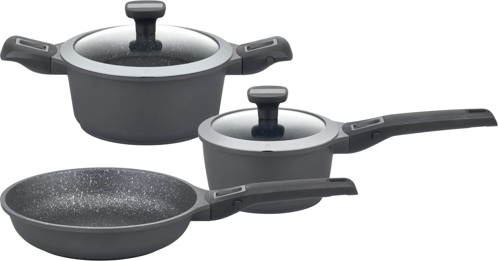 GSW Topf-Set "Easy Click" Schwarz Induktion