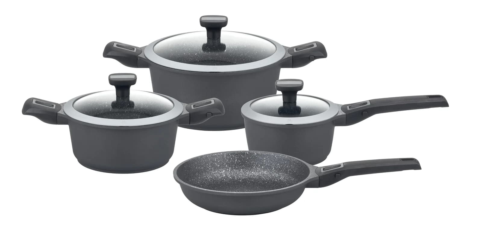 GSW Topf-Set "Easy Click" Schwarz Induktion
