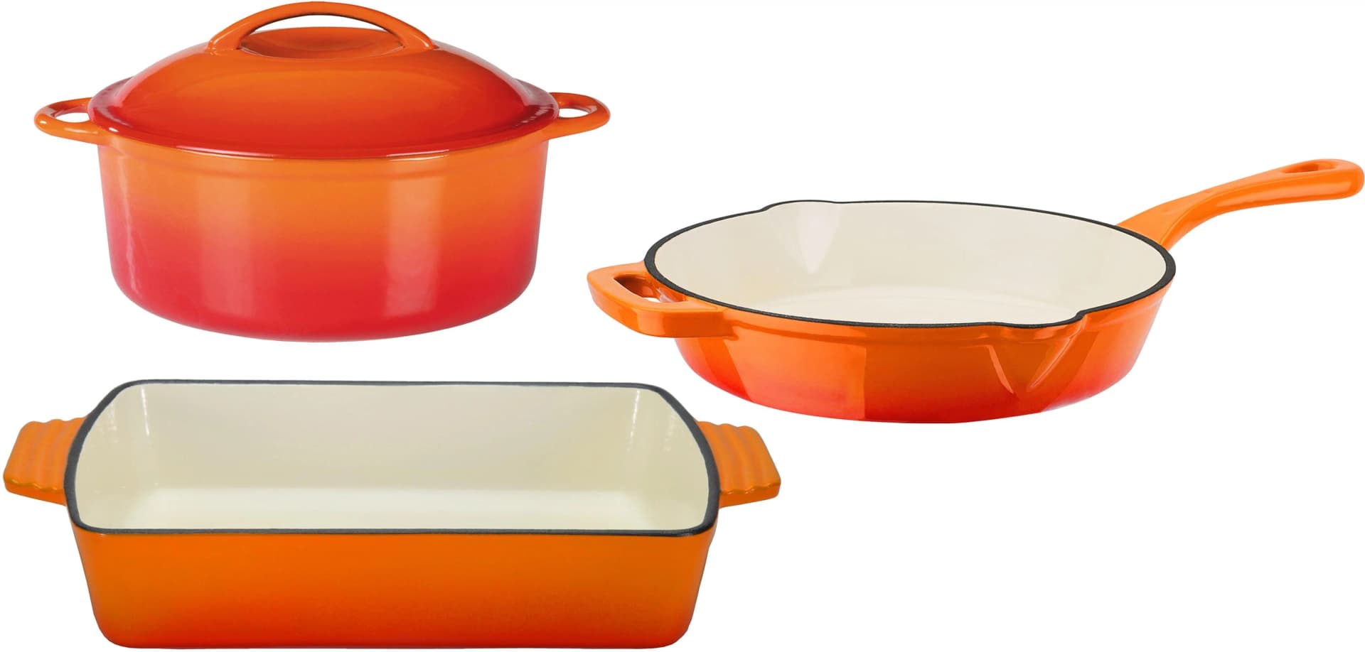 GSW Topf-Set "Orange Shadow" Orange Induktion