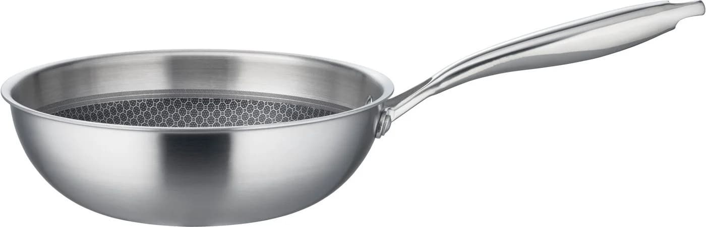 GSW Sauteuse Inoxxa Black Silber 24 cm Dreischicht-Material Antihaft-Versiegelung