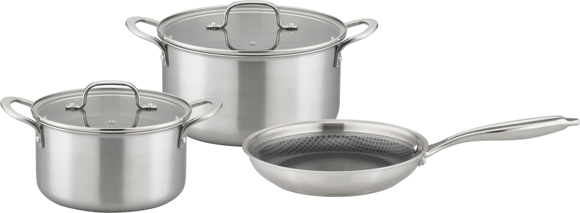 GSW Inoxxa Black Kochtopf-Set Silber 1,6 l