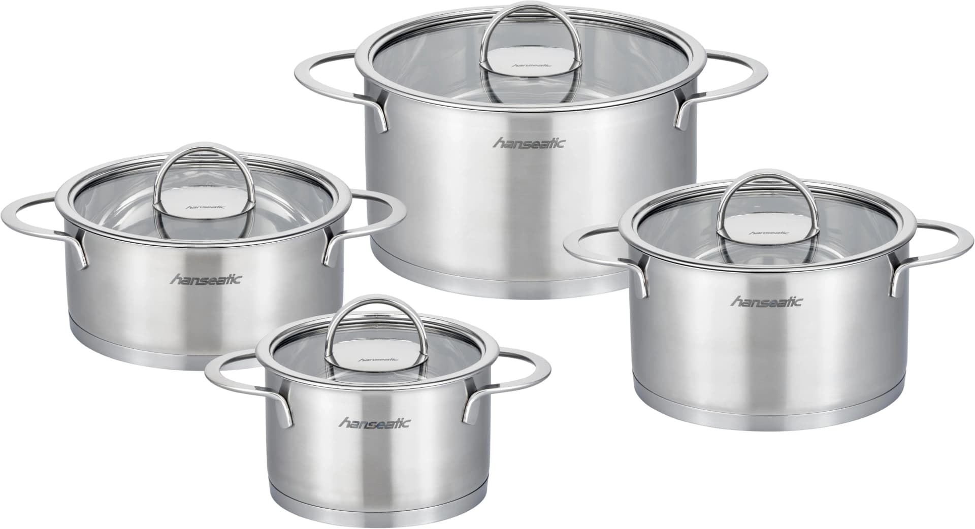 Hanseatic Topf-Set Silber Induktion