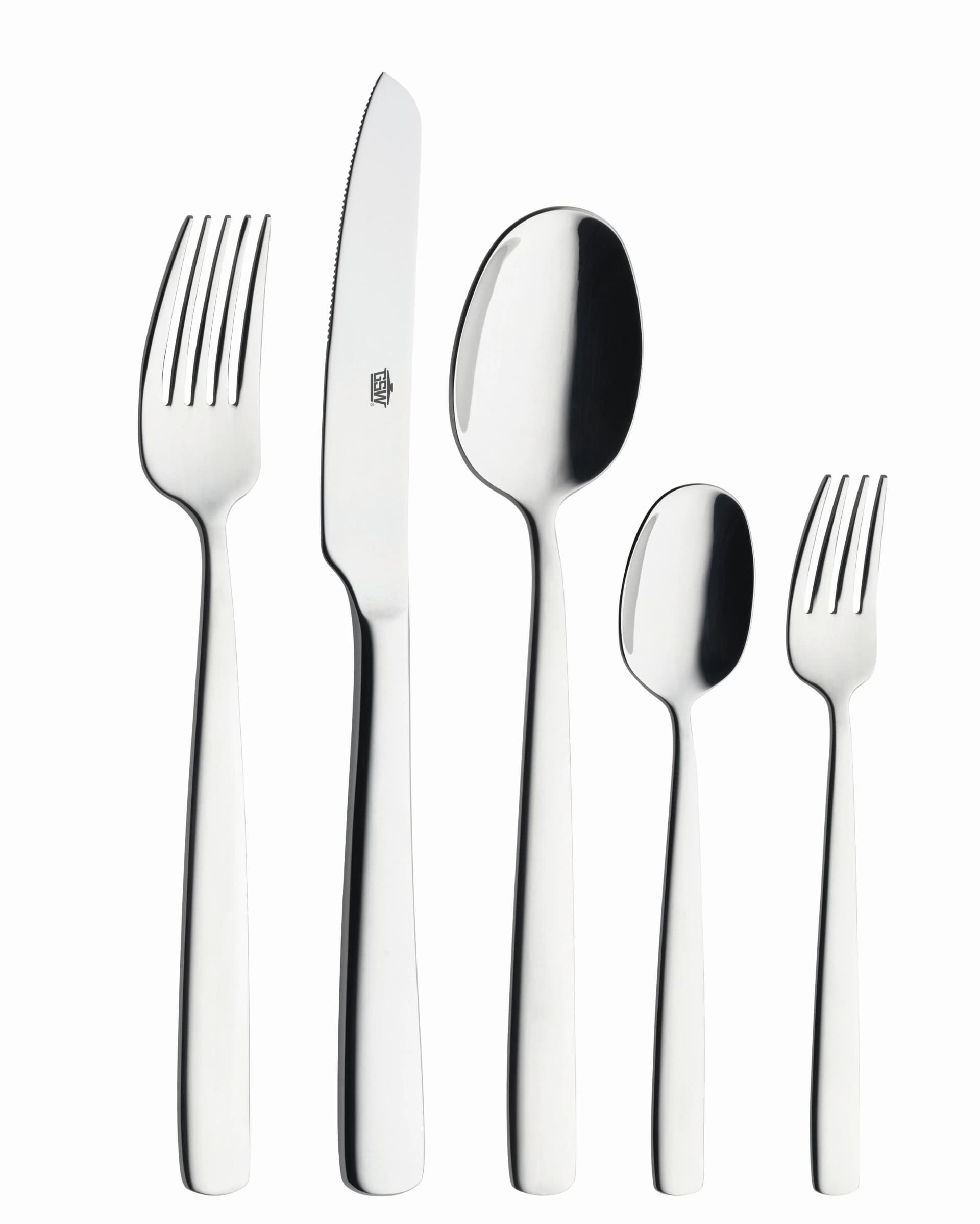 GSW Premium Besteck-Set 60-tlg. Silber Edelstahl 18/10