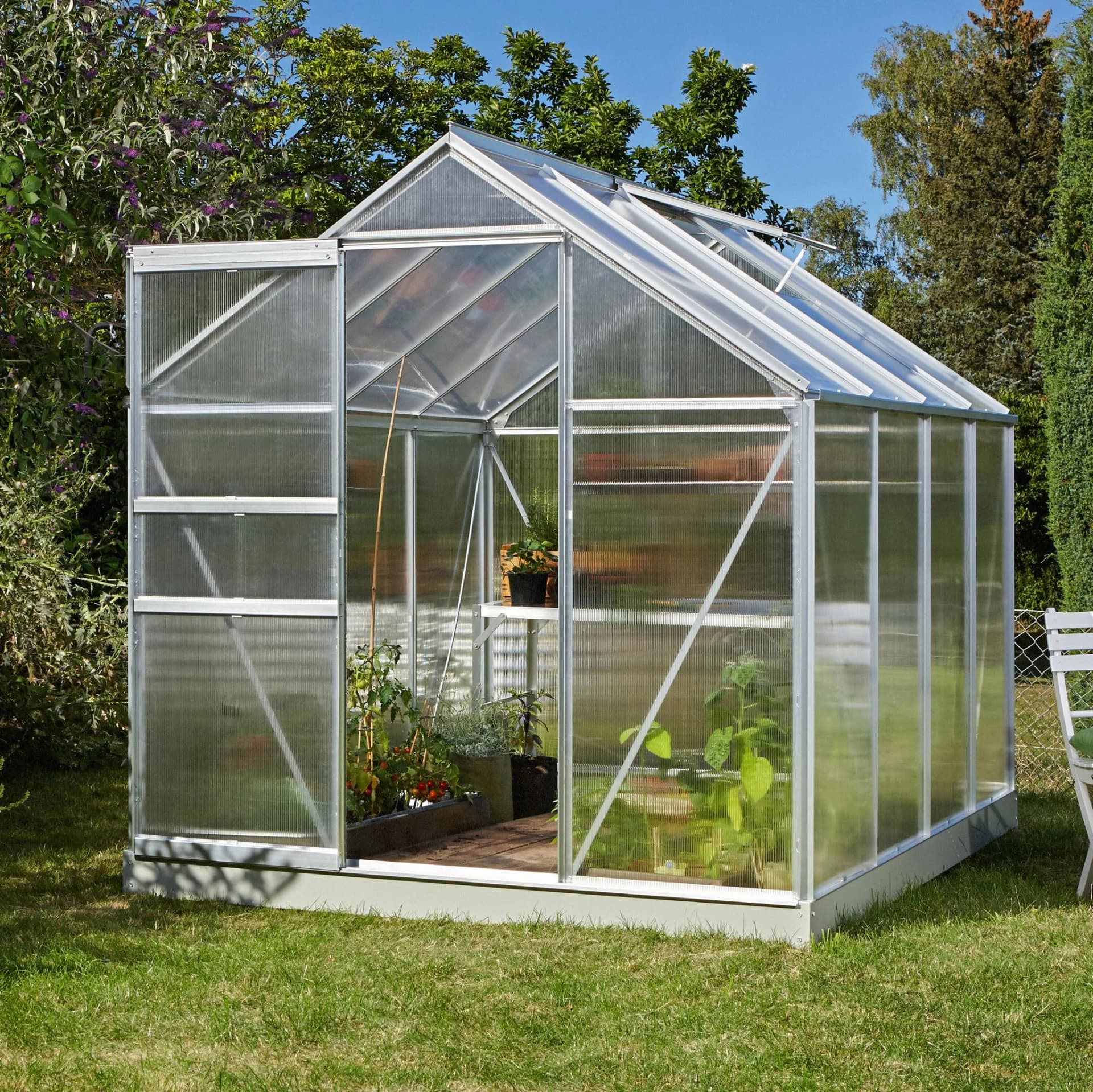 Vitavia Gewächshaus Luna 5000 Silber