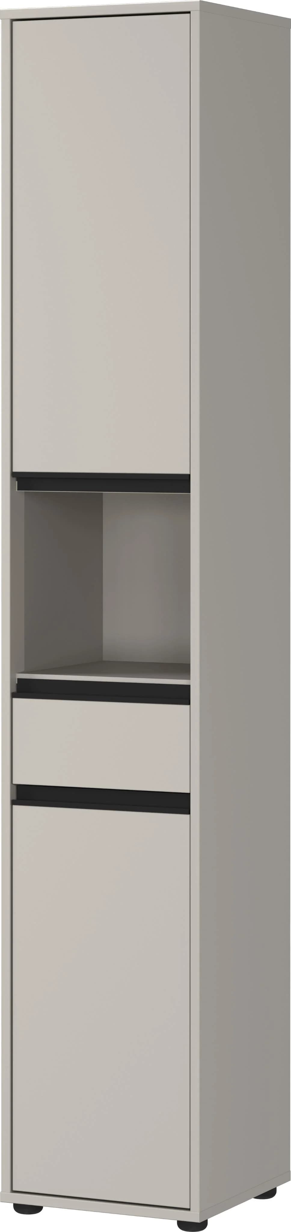 Germania Hochschrank Lemont Steingrau mit Dämpfung