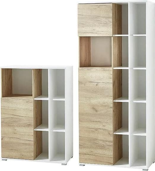 GERMANIA GW-Lioni Büromöbel-Set weiß Holzwerkstoff Metall
