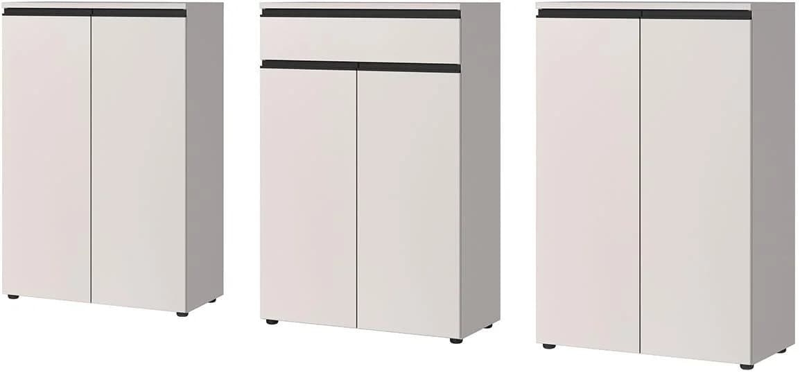 Germania Lemont Büromöbel-Set 3-tlg. Braun Schwarz Aktenschrank