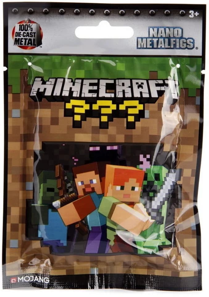 Jada Minecraft Nanofigs Sammelfigur Blind Bag Metall