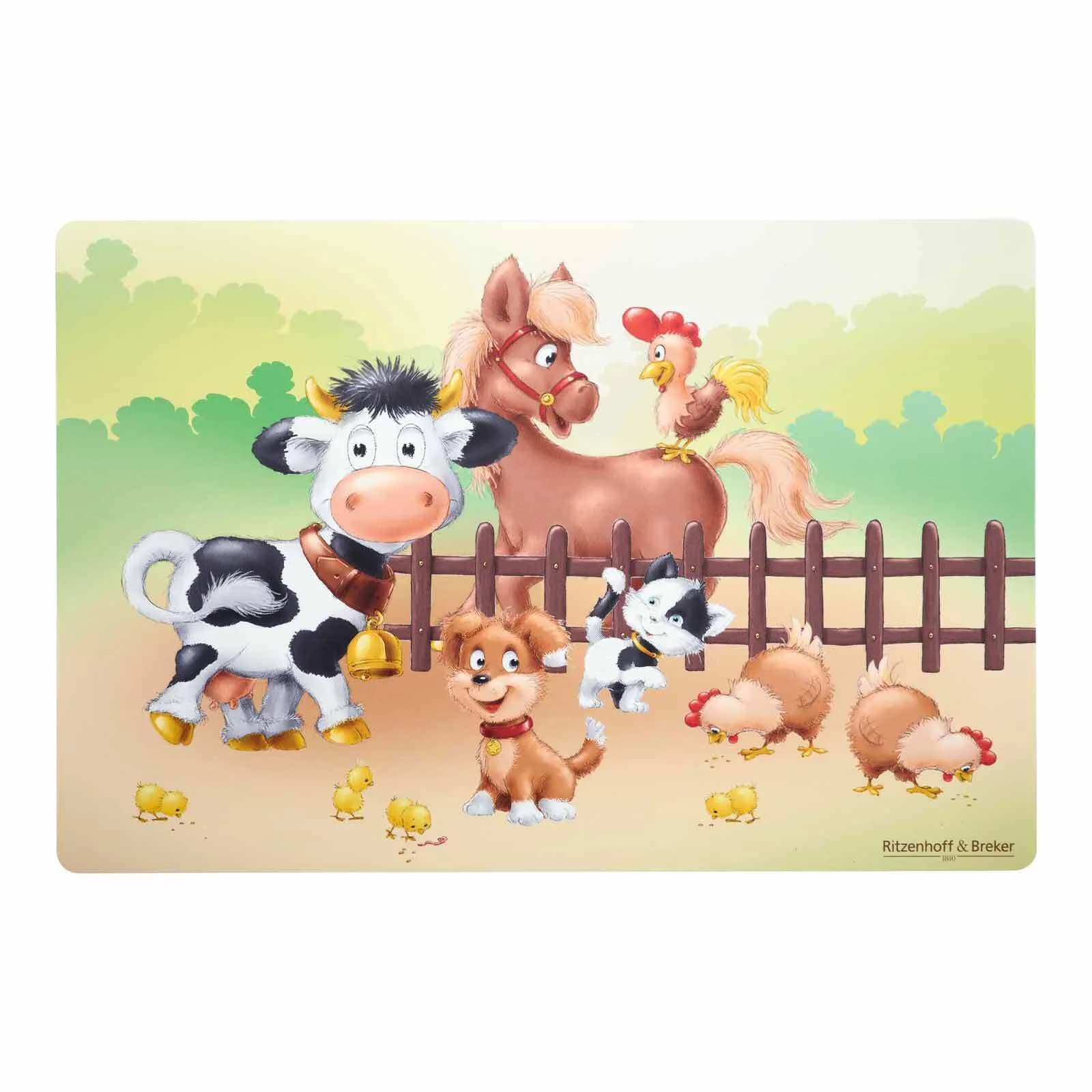 Ritzenhoff & Breker Tischset Hoftiere 45 x 30 cm Bunt