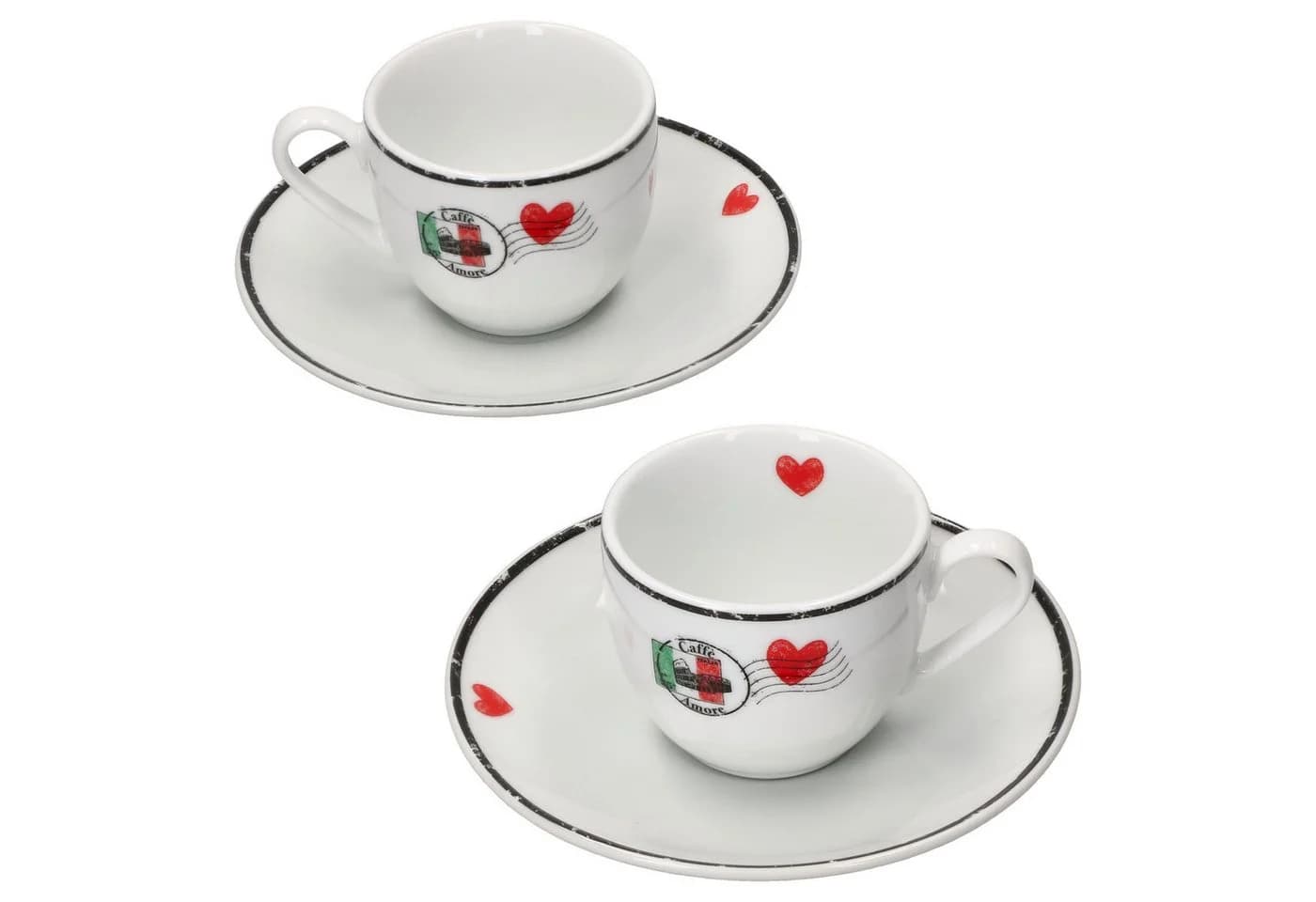 Ritzenhoff & Breker Espresso-Set 4-tlg. mit Herz-Motiv