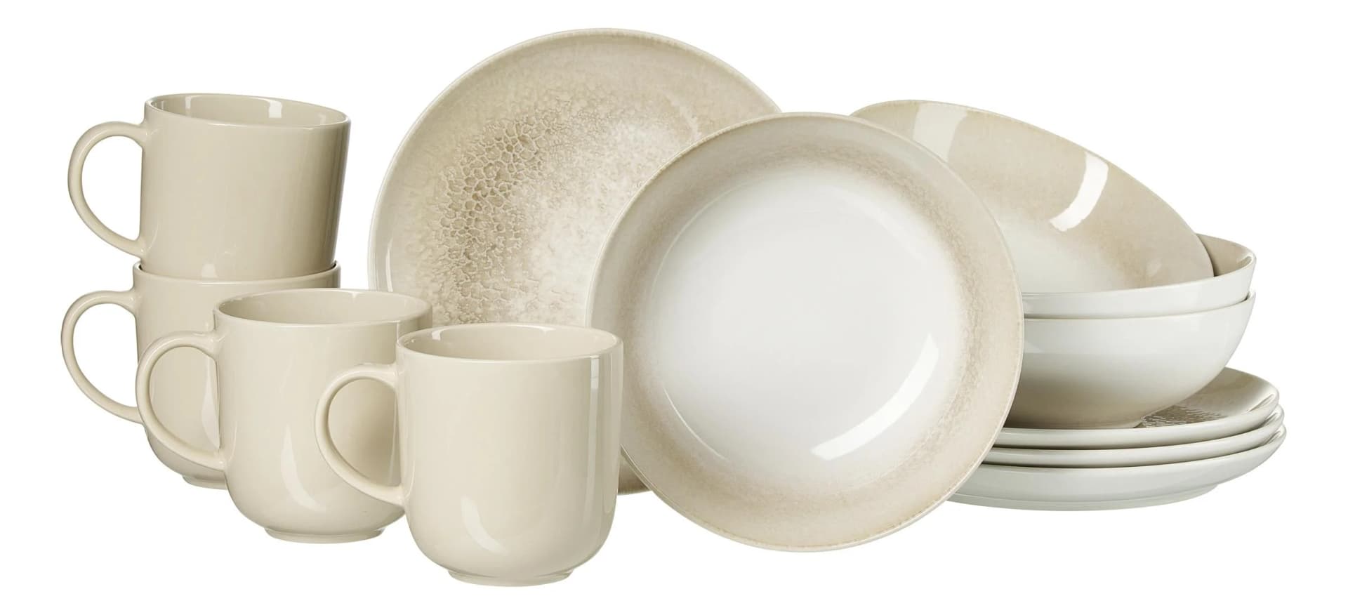 Ritzenhoff & Breker Frühstücks-Set Savora 12er Set Beige Steinzeug