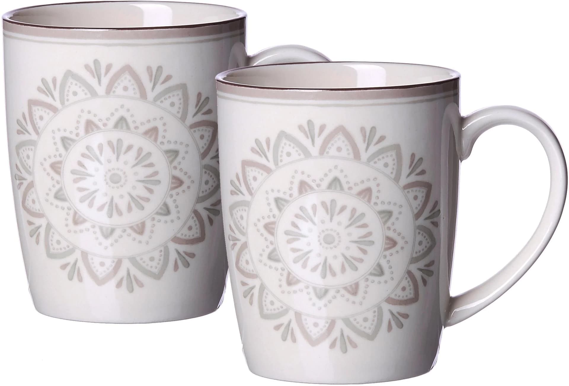 Rustikaler Steinzeug-Becher in verschiedenen Farben