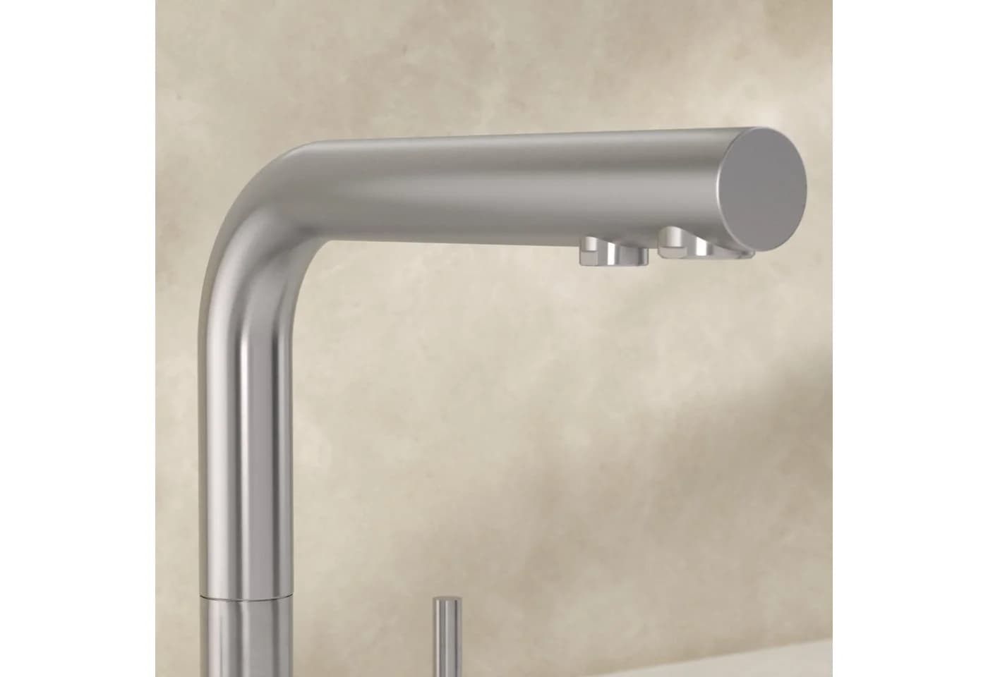 BRITA Küchenarmatur 3-Wege Edelstahl inkl. Wasserfilter