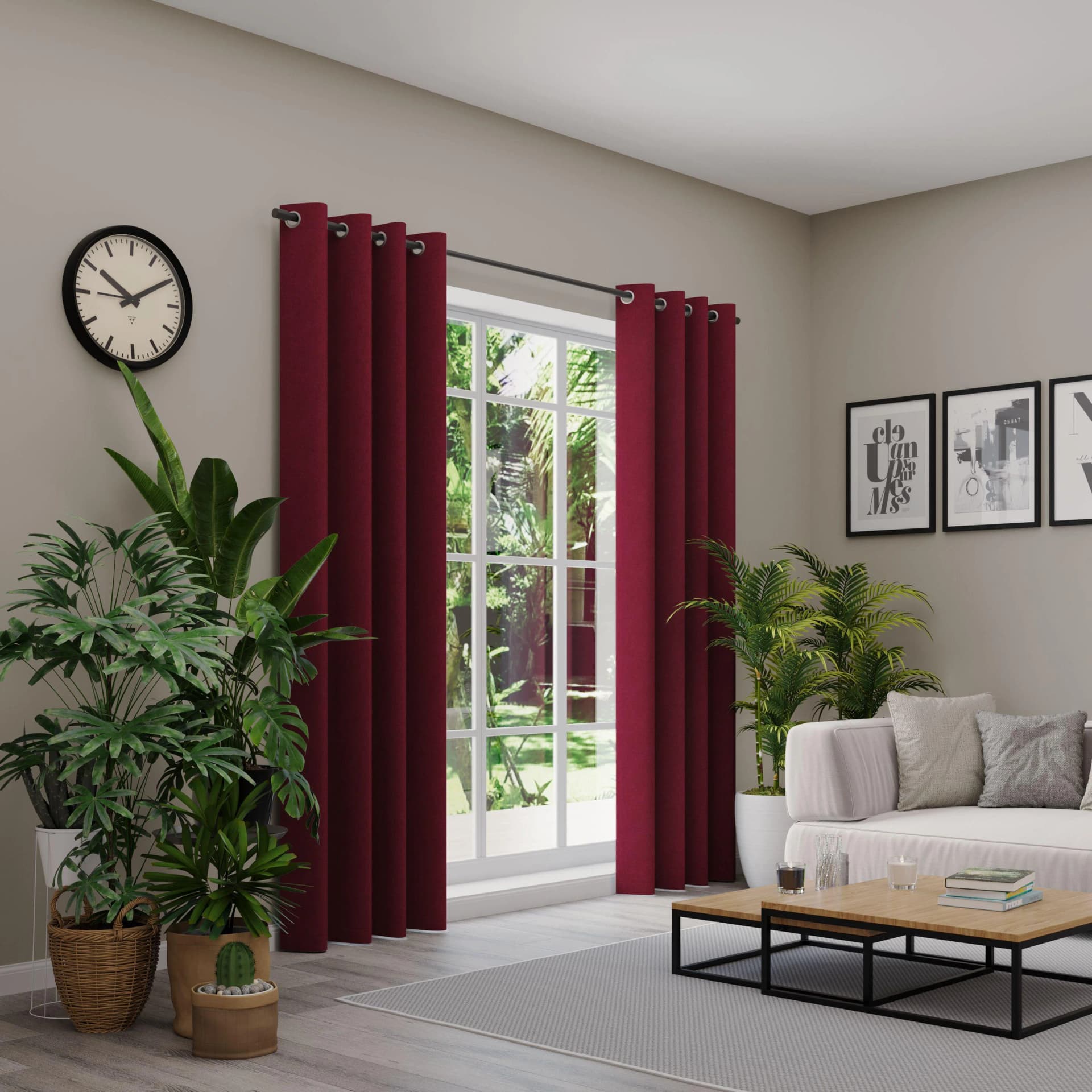 Neutex for you Vorhang BELMONDO Bordeaux Uni Ösen