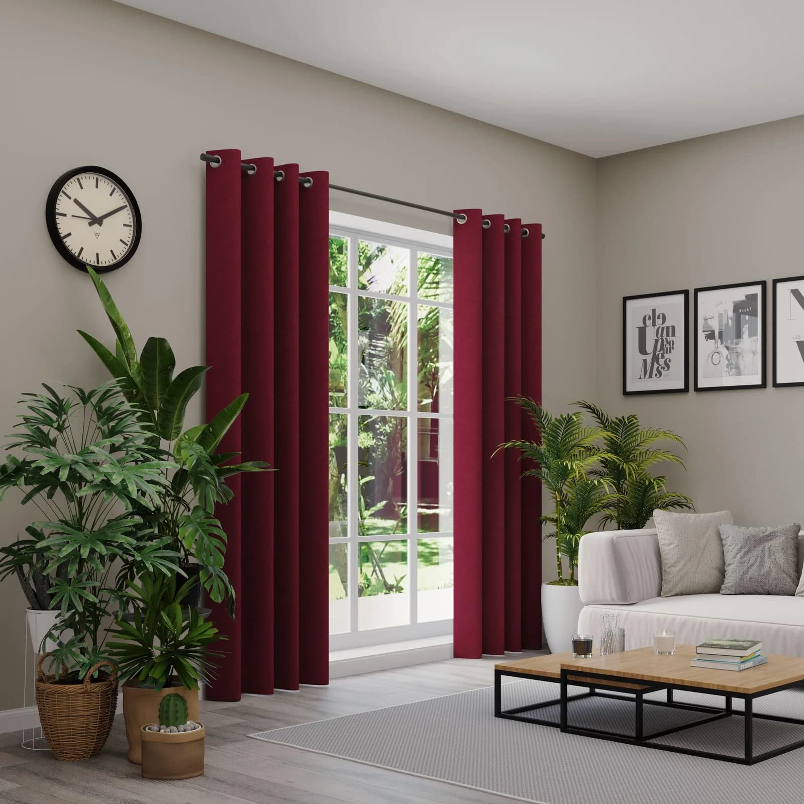 Neutex for you Vorhang BELMONDO Bordeaux Ösen Uni