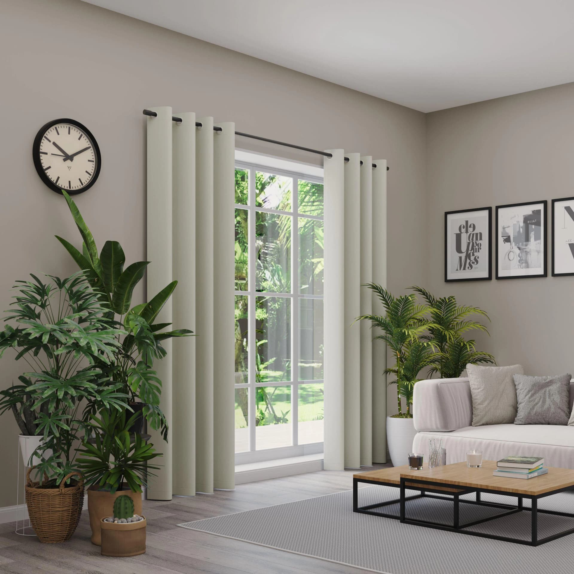 Neutex for you! Verdunkelungsvorhang INSULA Beige Uni-Dimout