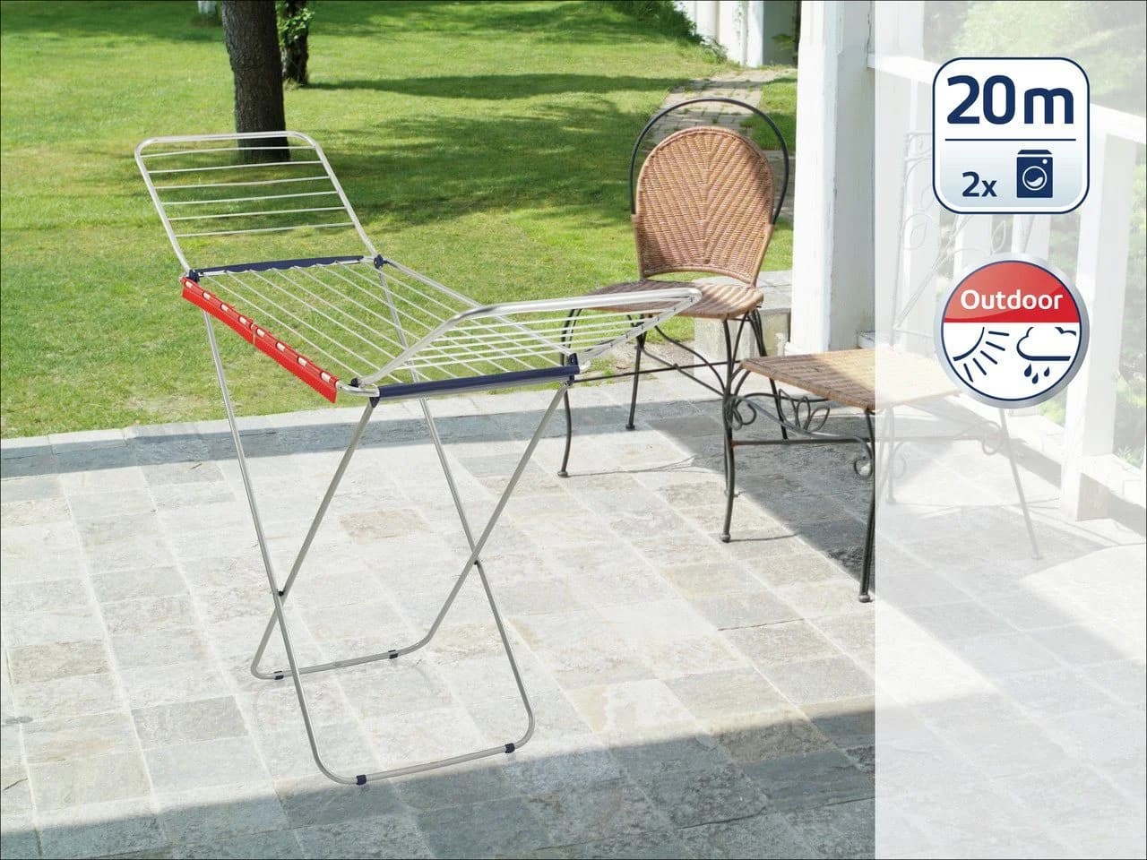 Leifheit Wäscheständer Siena 200 Aluminium Silber