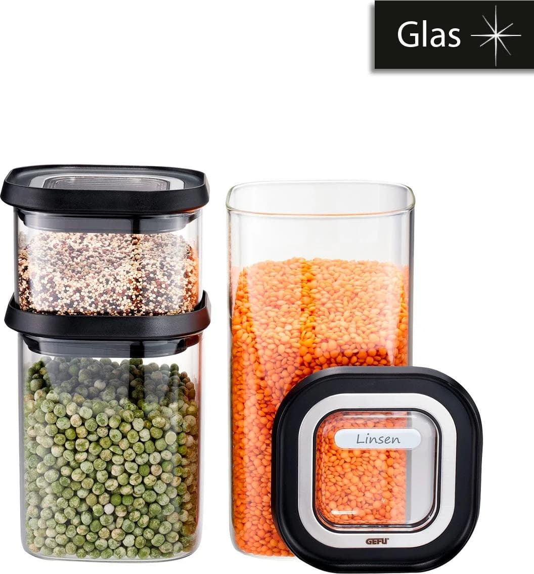 GEFU Vorratsglas PANTRY transparent 11cm stapelbar luftdicht