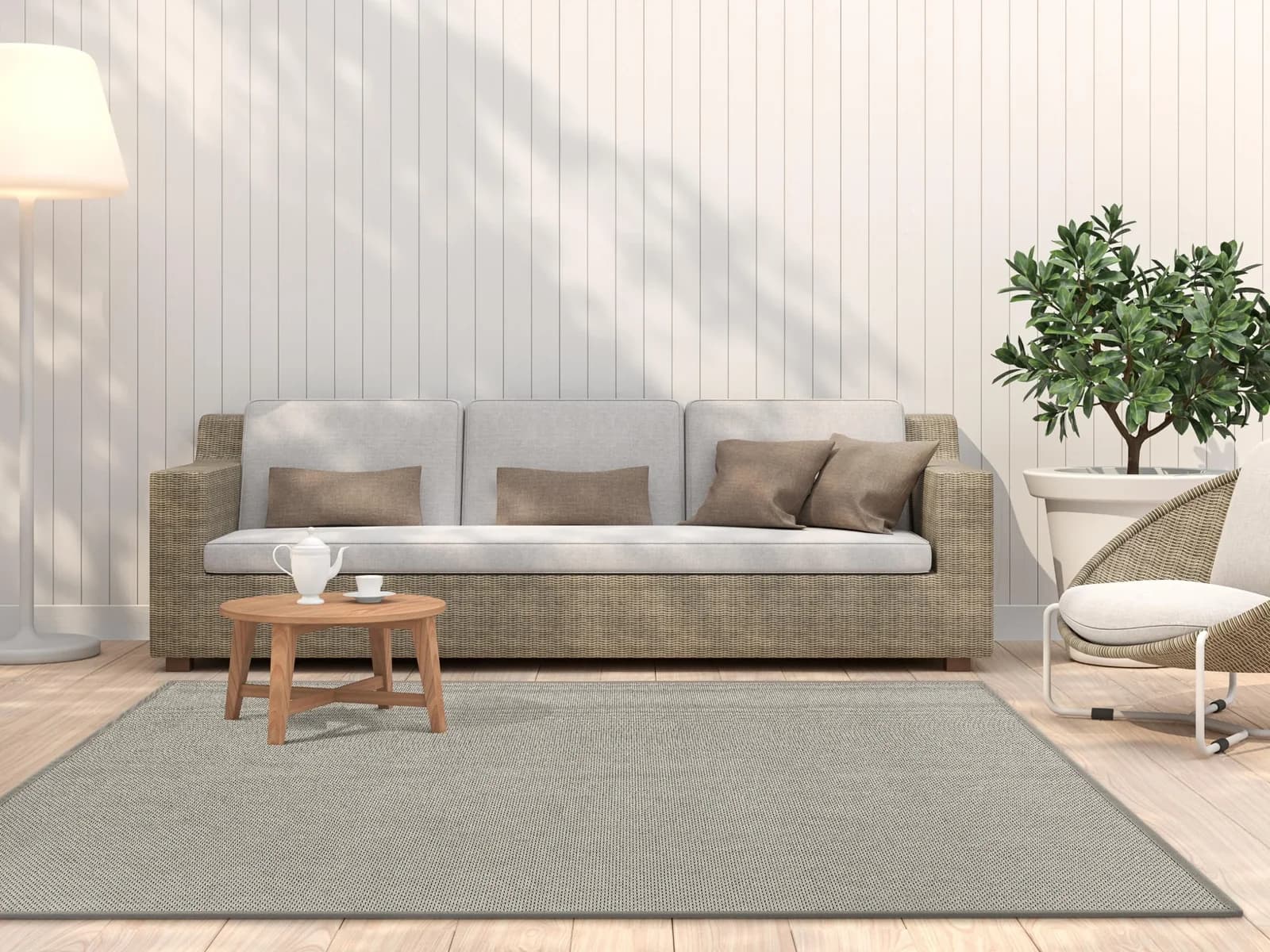 DEKOWE Naturino Prestige Spezial Teppichboden Beige Sisal Optik