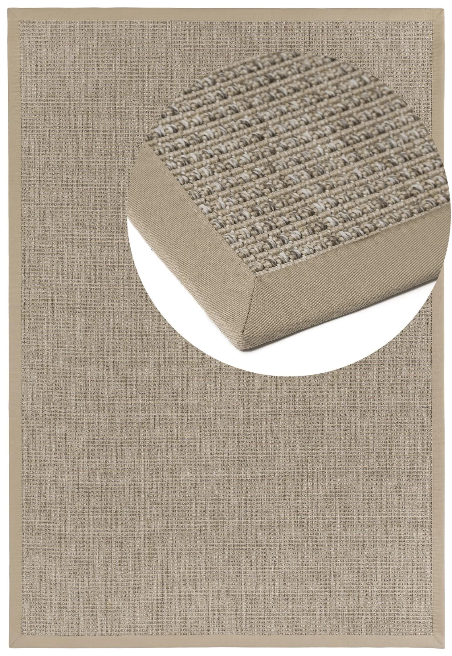DEKOWE Basic S2 Rustic Teppich Sisaloptik Meliert Kunstfaser 80x150cm