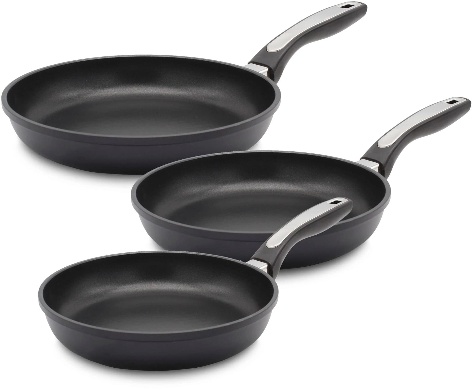 Pfannen-Set KRÜGER Delta schwarz 3-tlg. Induktion
